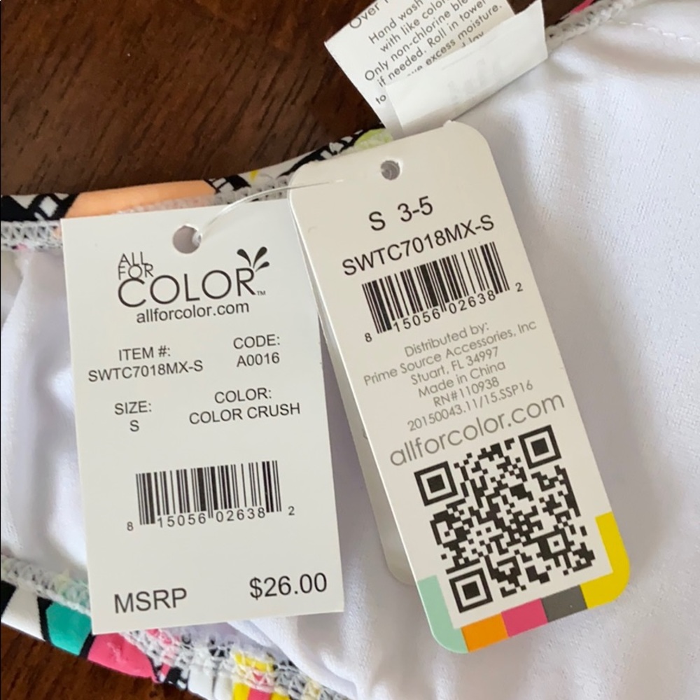 All For Color Printed Bikini Top - Picture 10 of 11